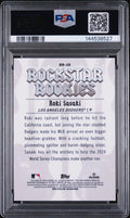 2025 Bowman Rockstar Rookies RC Roki Sasaki Rock Star Mini Diamond /150 PSA 10