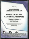 2025 Bowmans Best Baseball JoJo Parker Purple Auto Autograph /75