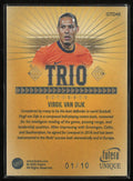 2025 Futera Unique Trio Virgil Van Dijk Gold Frame /10