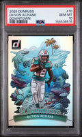 2025 Panini Donruss Downtown De'von Achane PSA 10