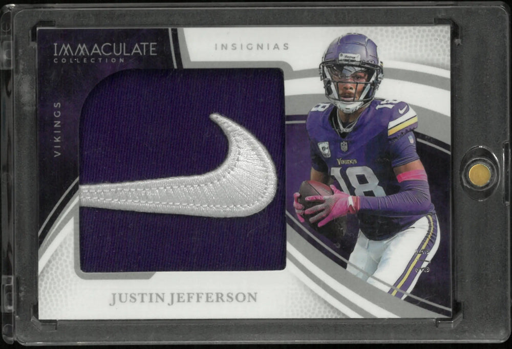 2025 Panini Immaculate Justin Jefferson Nike Patch 3/5