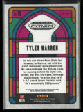 2025 Panini Prizm Draft Pick Stained Glass Tyler Warren Rookie RC