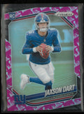 2025 Panini Prizm Super Bowl Logo Pink Jaxson Dart RC Rookie /60