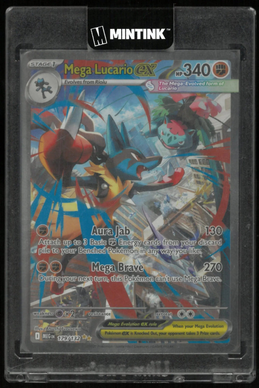 2025 Pokemon Mega Evolution Special Illustration Rare Mega Lucario ex 179/132