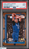2025 Topps Chrome Cooper Flagg RC Rookie Orange Basketball Refractor /25 PSA 9