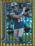 2025 Topps Chrome Football Gold Geometric Refractor Rookie Isaac Teslaa /50