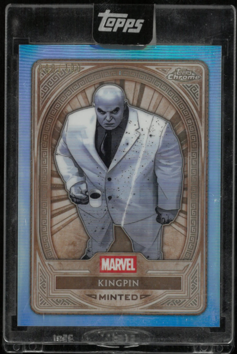 2025 Topps Chrome Marvel Mint Bronze Refractor Kingpin /100