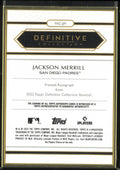 2025 Topps Definitive Framed Autograph Jackson Merrill Auto Red /5