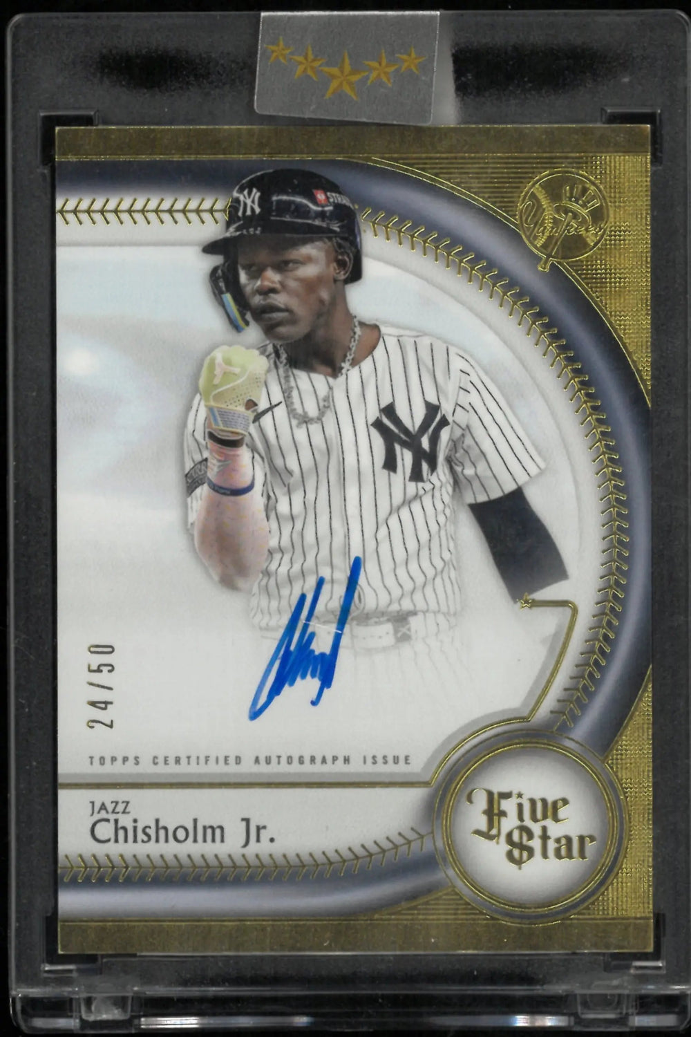 2025 Topps Five Star Auto Jazz Chrisholm Jr /50