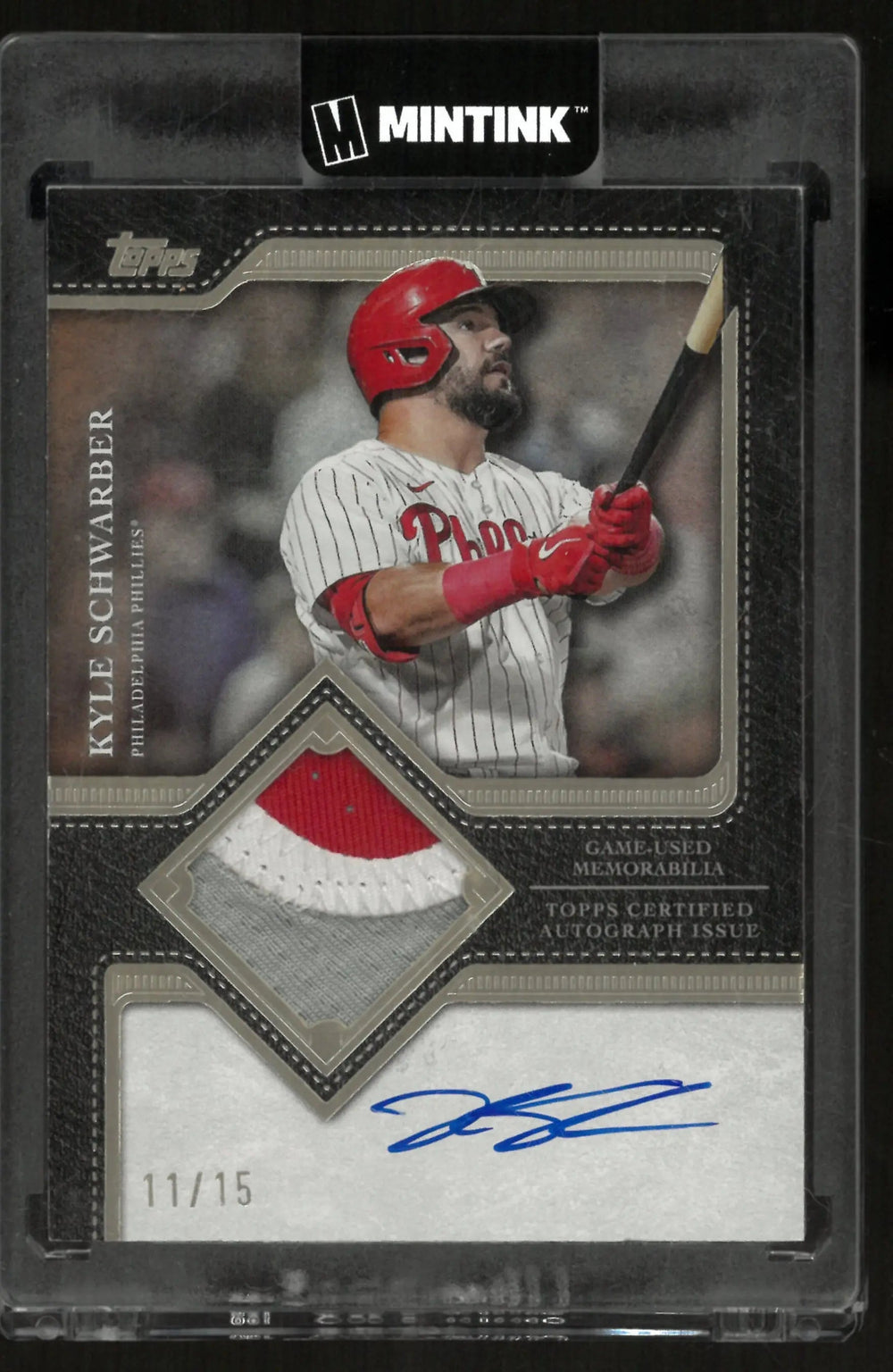 2025 Topps Flagship Autograph Patch Kyle Schwarber /15