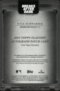 2025 Topps Flagship Autograph Patch Kyle Schwarber /15