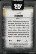 2025 Topps Home Field Advantage Nick Kurtz Rookie RC