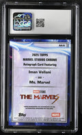2025 Topps Marvel Studios Chrome Iman Vellani #AA-IV CGC 9.5