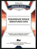 2025 Topps Resurgence Blue Rookie Signatures Auto Drake Maye /99