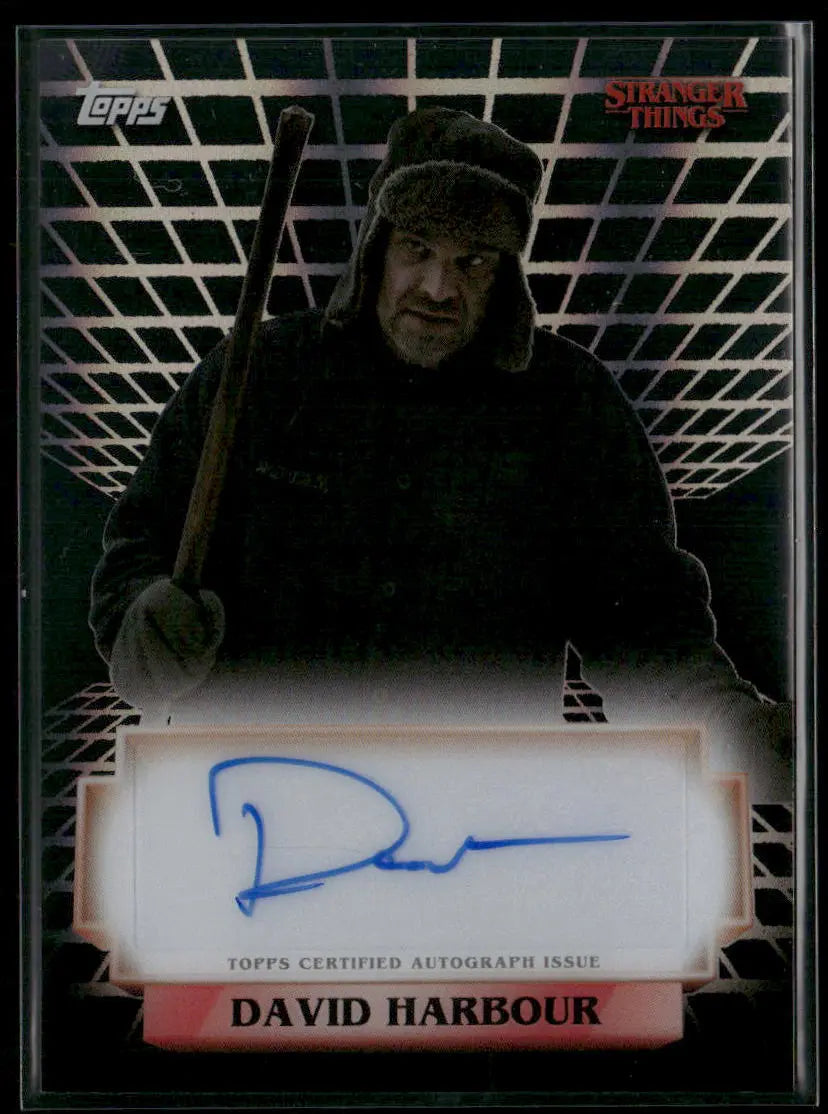 2025 Topps Stranger Things High-Tek Auto David Harbour As Jim Hopper