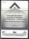 2025 Topps Transcendent Icons Chrome Autograph Rookie Cam Smith Auto RC