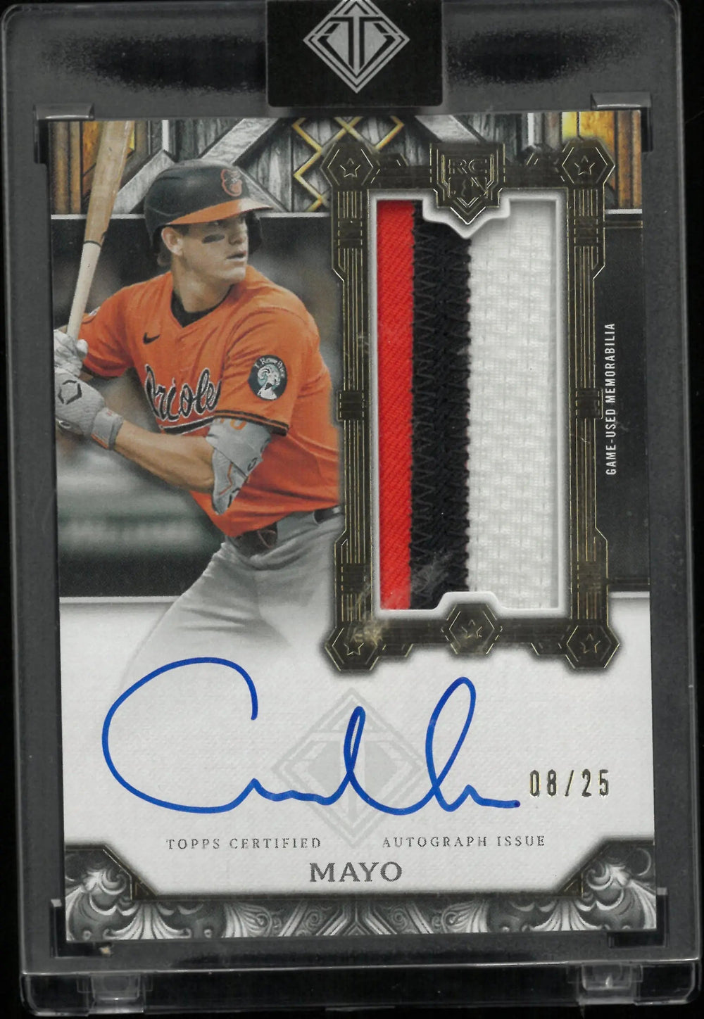 2025 Topps Transcendent Rookie Patch Autograph Coby Mayo Auto RC /25