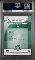 2025 Topps Triumphant Tennis Leylah FernandezeRacket Red Foil 1 / 5 PSA 10