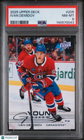 2025 Upper Deck Series 1 Young Guns Rookie Ivan Demidov RC PSA 8