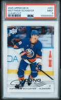 2025 Upper Deck Series 2 Hockey Clear Cut Young Guns RC Matthew Schaefer PSA 9
