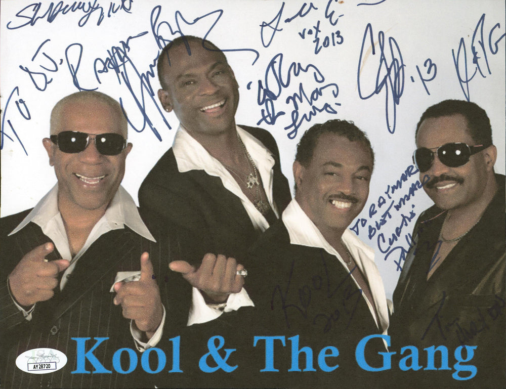 "Kool", Bell, Thomas & Brown Kool & The Gang Signed 8x10 Photo JSA #AY28720