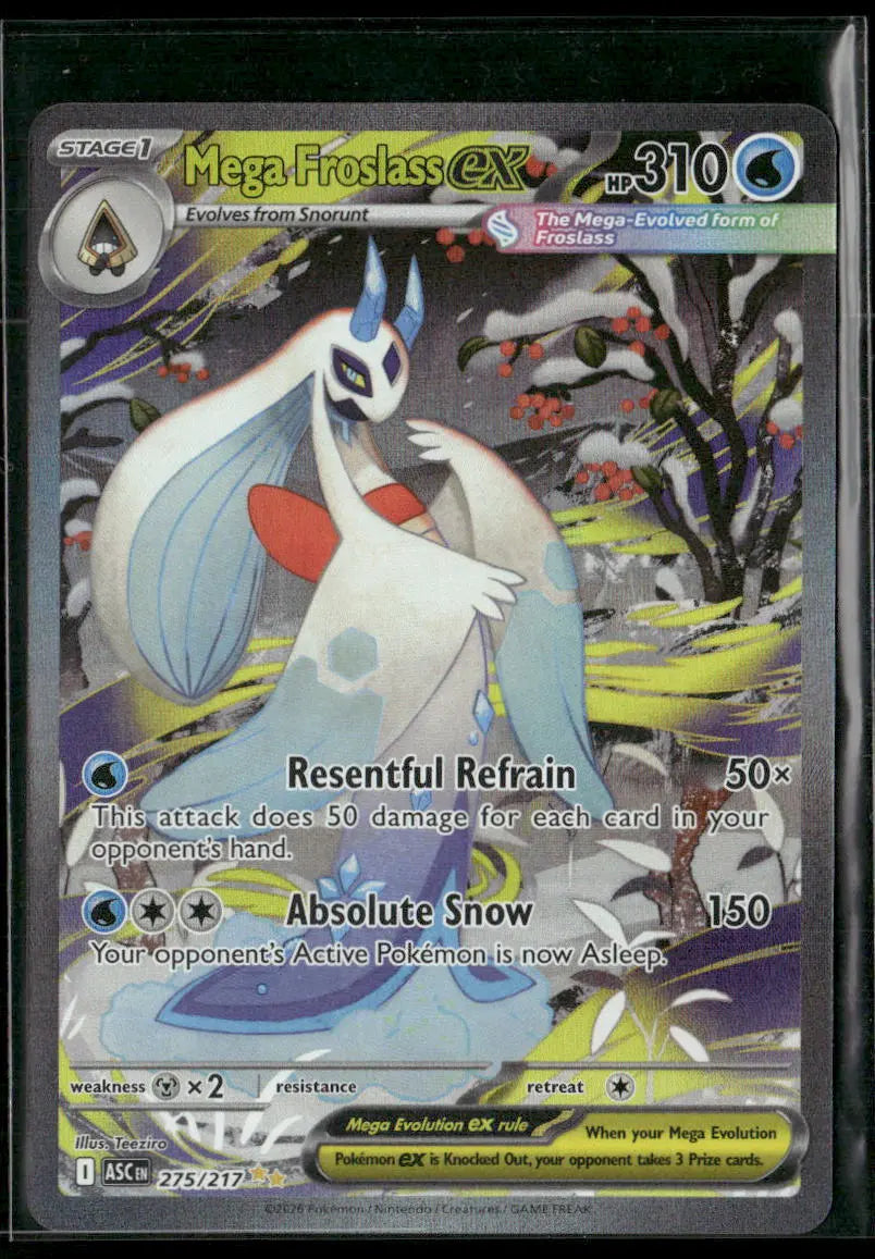 2026 Pokemon Ascended Heroes Special Illustration Rare Mega Froslass ex 275/217