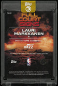 2026 Topps 3 Full Court Signs Lauri Markkanen Autograph Auto /5