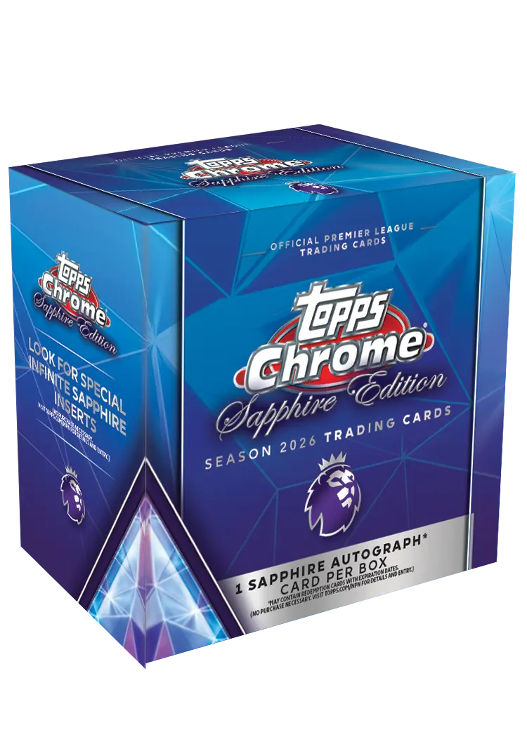 2026 Topps Chrome Premier League EPL Soccer Sapphire Edition Box