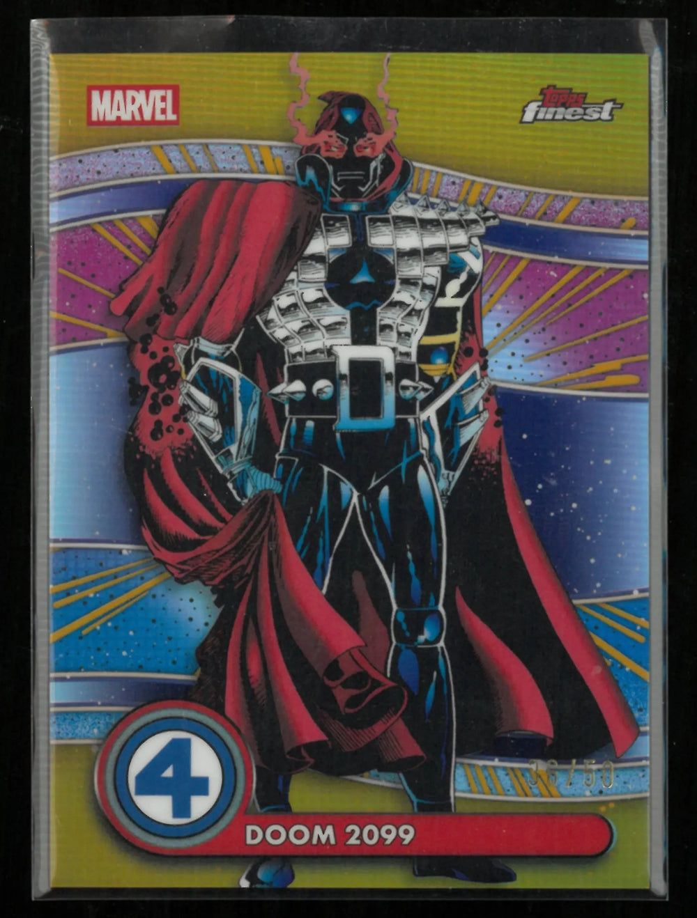 2026 Topps Finest Marvel Doom 2099 /50 Gold Refractor
