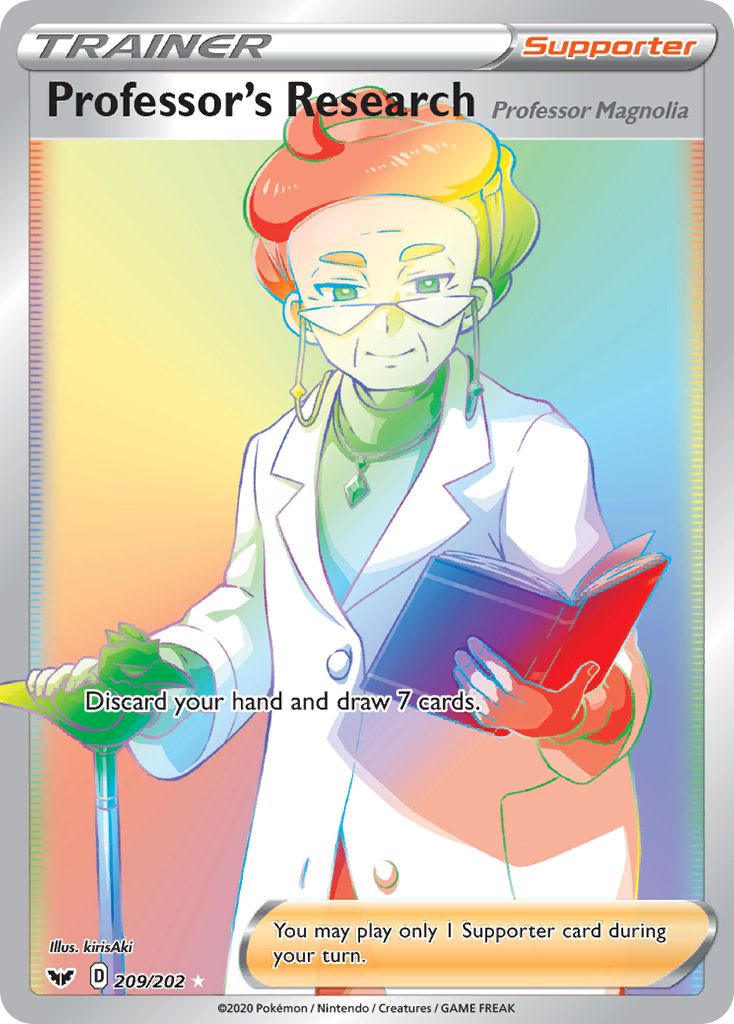 Professor's Research Professor Magnolia 209 202 Sword Shield Holofoil