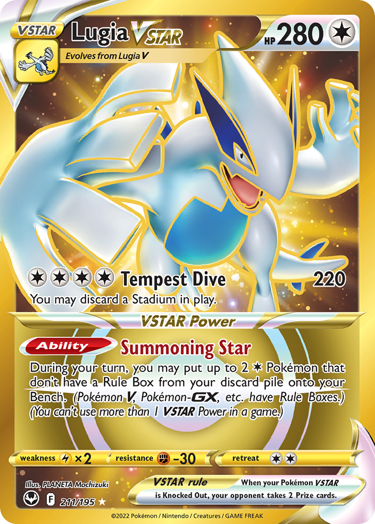 Lugia Vstar 211 195 Silver Tempest Holofoil