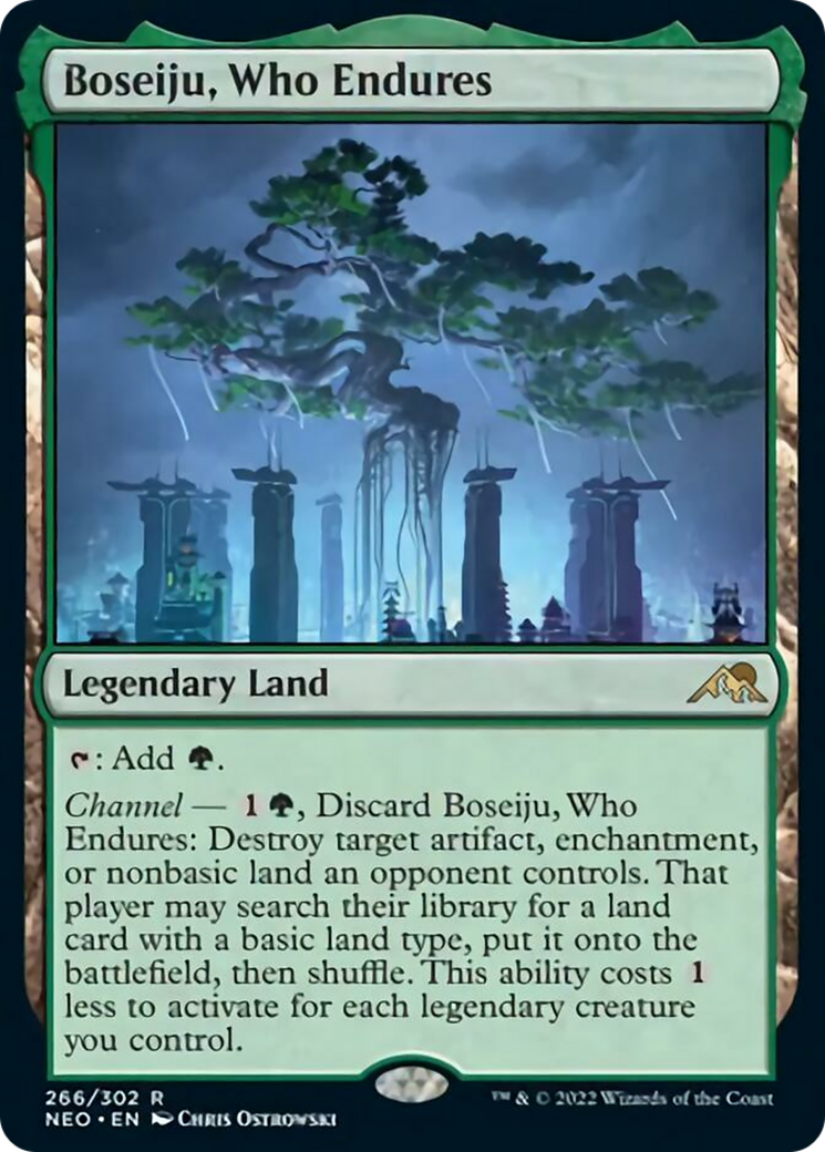 Boseiju, Who Endures (NEO-266) - Kamigawa: Neon Dynasty Foil