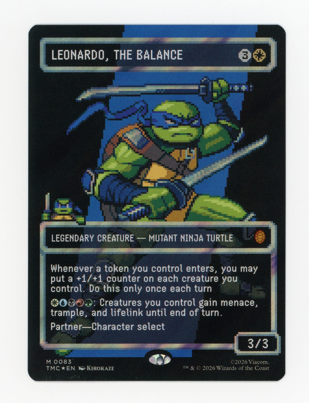 Leonardo, the Balance — Borderless|Pixel|Surge Foil — ID 17494