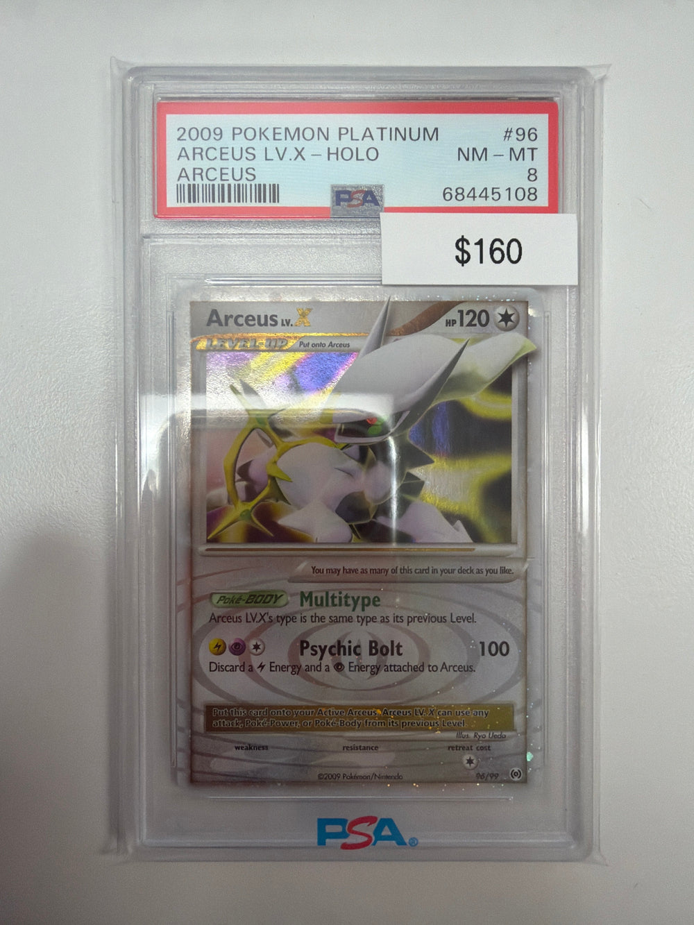 Pokemon Arceus Lv. X 96/99 PSA 8