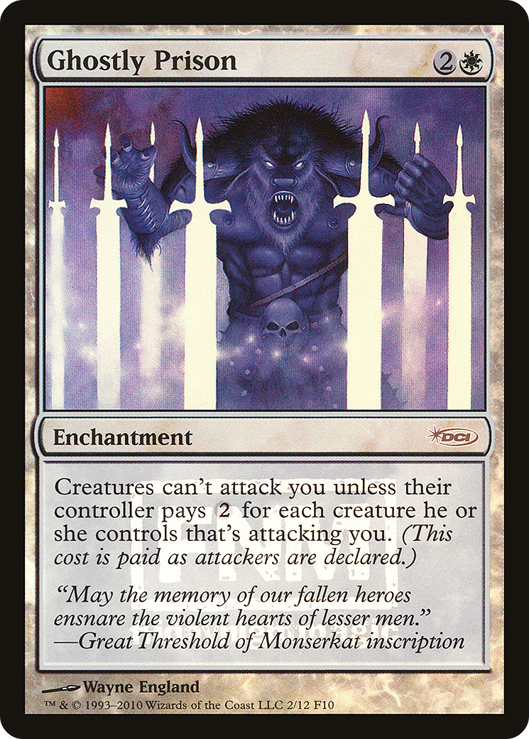 Ghostly Prison (FNM-002) - Friday Night Magic 2010 Foil