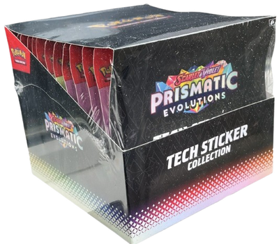 Prismatic Evolutions Tech Sticker Collection Sealed Case Of 12