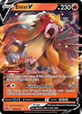 Entei V 22 172 Brilliant Stars Holofoil