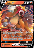 Entei V 22 172 Brilliant Stars Holofoil
