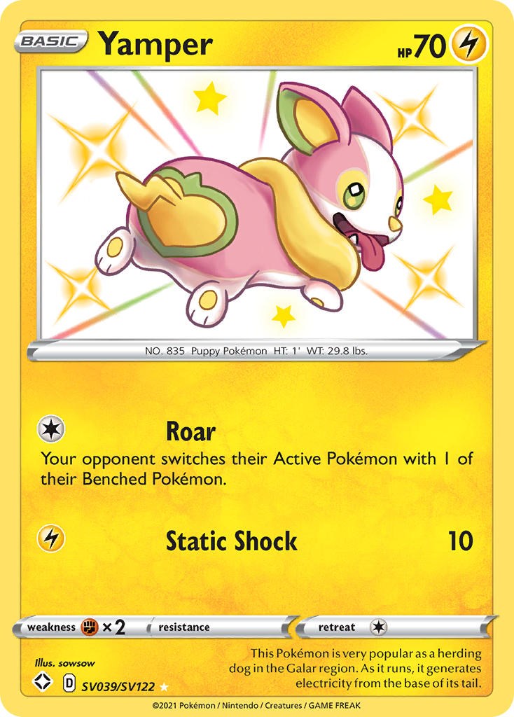 Yamper - SV039/SV122 - (Shining Fates: Shiny Vault)