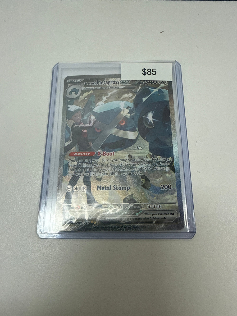 Pokemon Steven’s Metagross Ex #289/217
