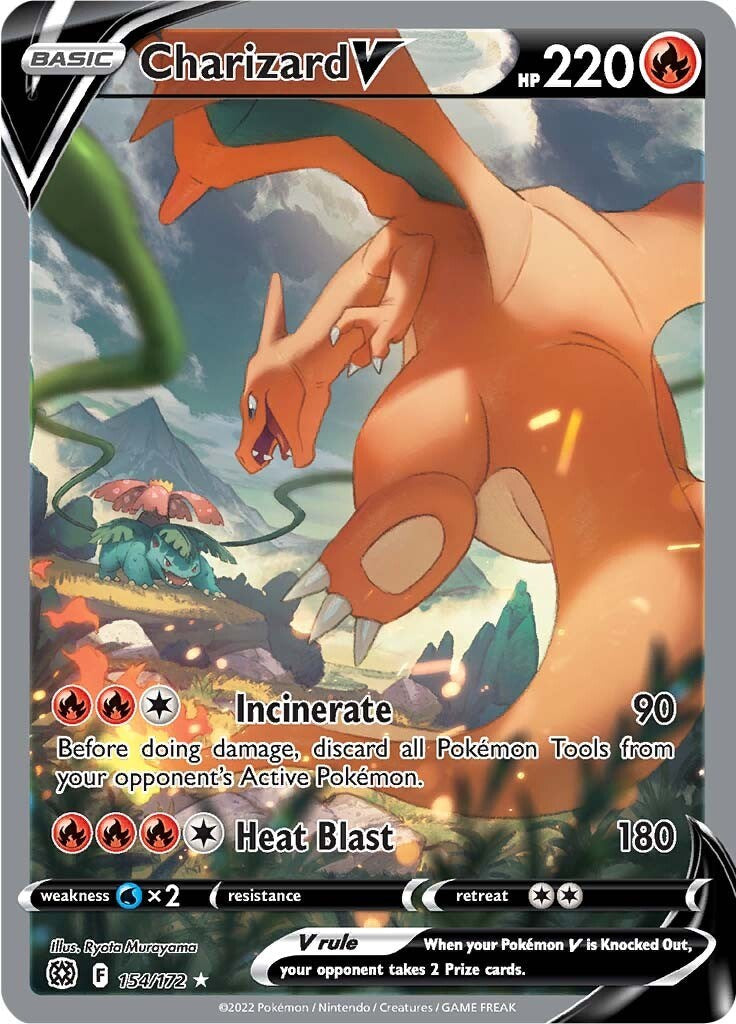 Charizard V (Alternate Full Art) - 154/172 - (SWSH09: Brilliant Stars)