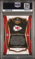2020 Panini Select Patrick Mahomes II #130 Purple Prizm /75 PSA 10