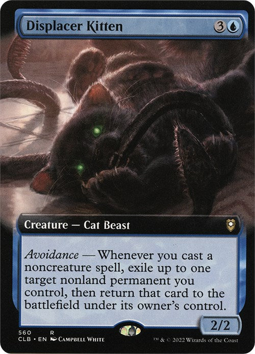 Displacer Kitten (Extended Art) - 560 - (Commander Legends: Battle for Baldur's Gate)