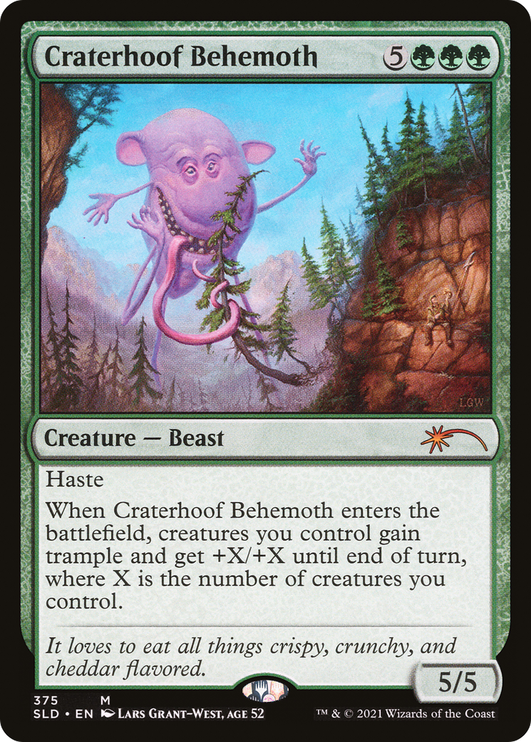 Craterhoof Behemoth (SLD-375) - Secret Lair Drop