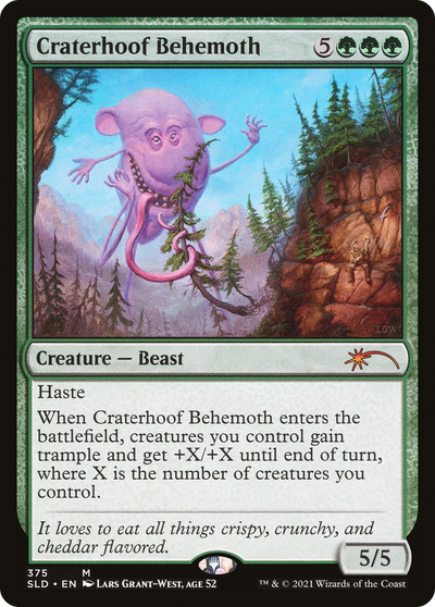 Craterhoof Behemoth (SLD-375) - Secret Lair Drop
