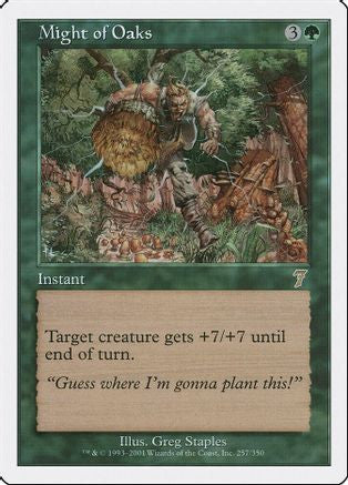 Might of Oaks (7ED-257) - 7th Edition Foil