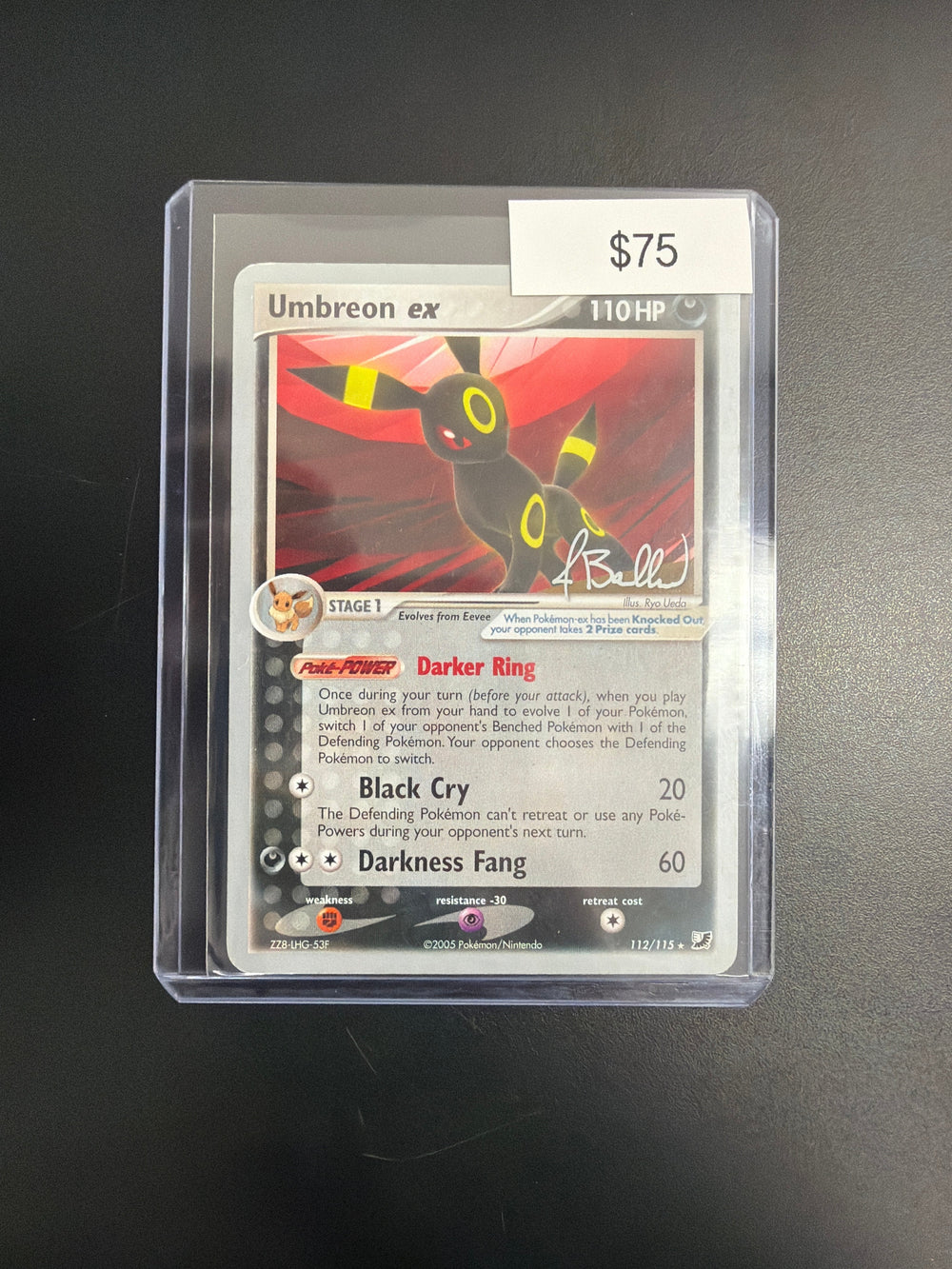 Pokemon Umbreon EX #112/115 2006 World Championship