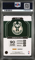 2024 Panini Prizm Monopoly Millionaire White - #W14 - Damian Lillard - Case Hit SSP - PSA Graded Card