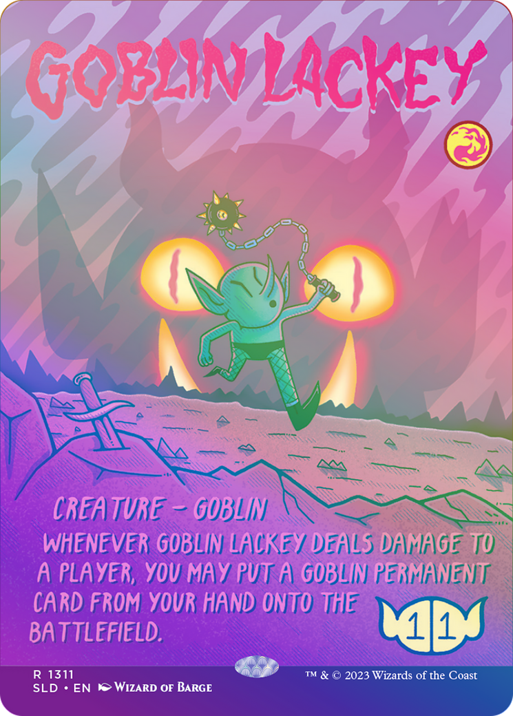 Goblin Lackey (SLD-1311â˜…) - Secret Lair Drop (Borderless) Foil