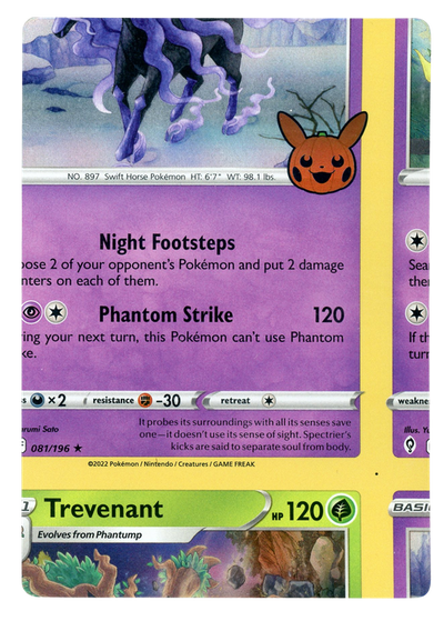 Non Factory Cut (NFC) Card 2023 Trick Or Trade Halloween Stamp